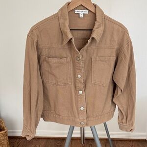 And Now This Women's Tan Jean Jacket